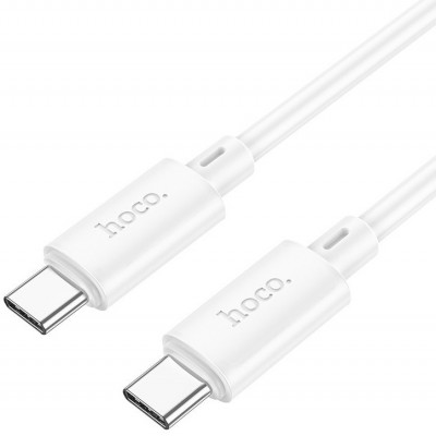 Καλώδιο σύνδεσης USB-C σε USB-C 3A για Γρήγορη Φόρτιση και Μεταφορά Δεδομένων 1m Λευκό